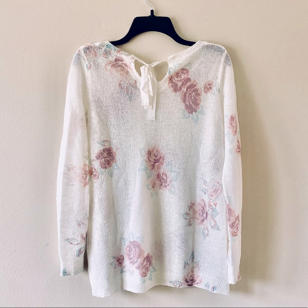 LC Lauren Conrad Floral Printed Sweater - Picture 2 of 11